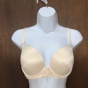 Elle Macpherson THE BODY Cream Lace Plunge Bra